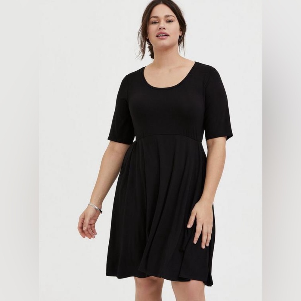 Torrid Mini Jersey Skater Dress, Size 1 EUC